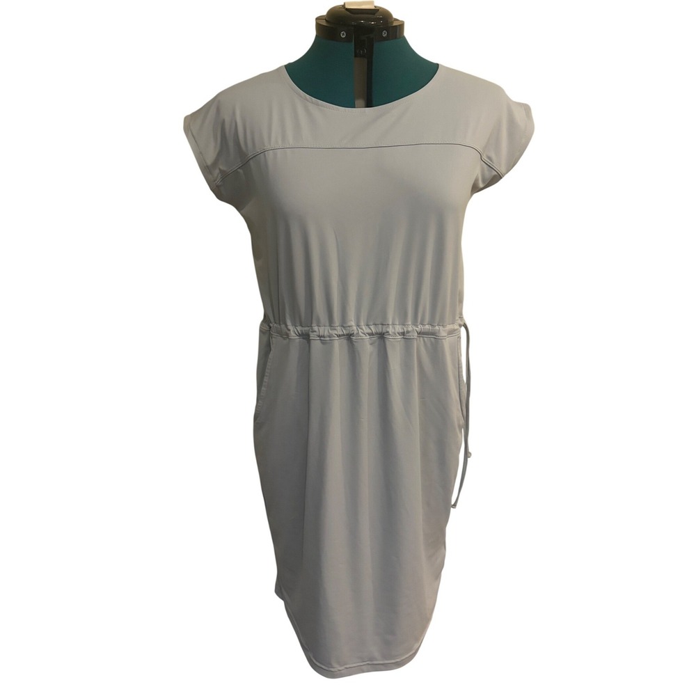Columbia Sportswear Light Blue Small Drawstring Waist Short Sleeve Dress Outdoor